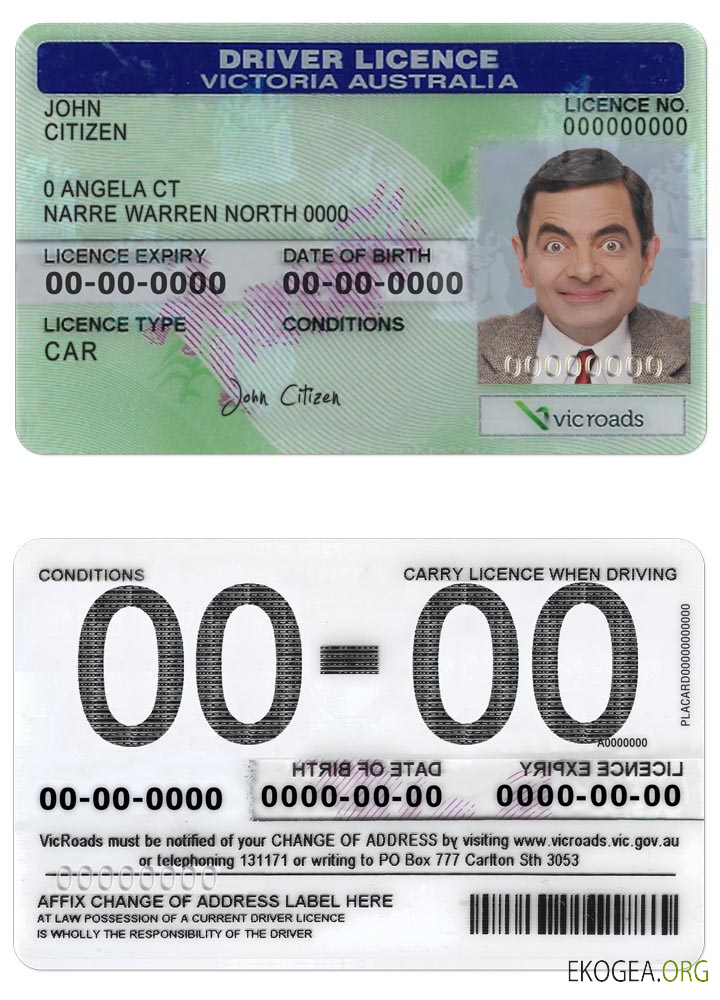 Australia Victoria state dl (version 2)